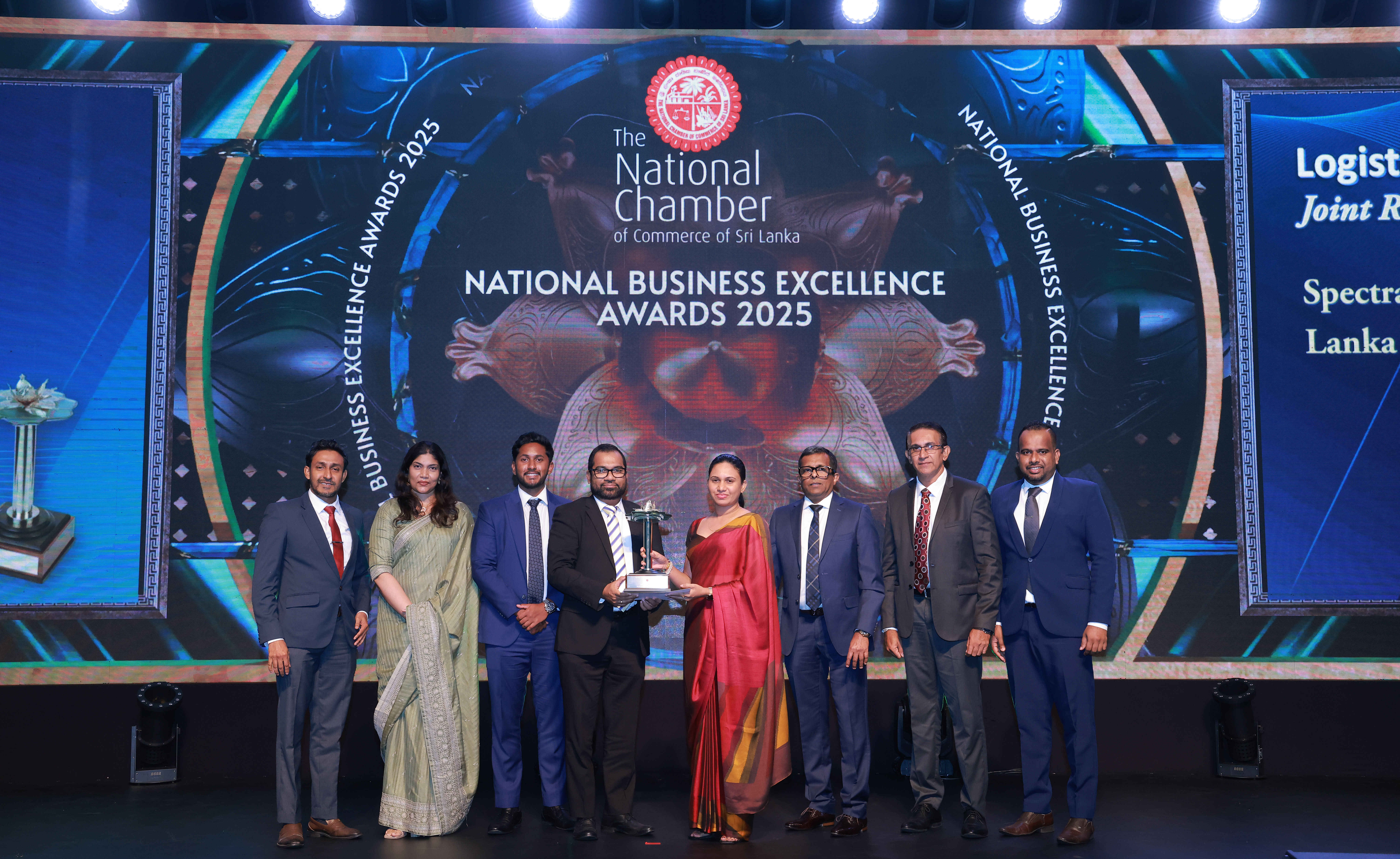 Celebrating success: Spectra Logistics named joint runner up at National Business Awards 2025.